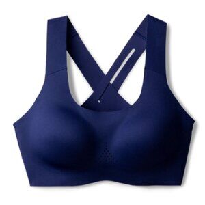 Brooks Crossback 2.0 Sports Bra, 36A/B, Navy, New In Packaging